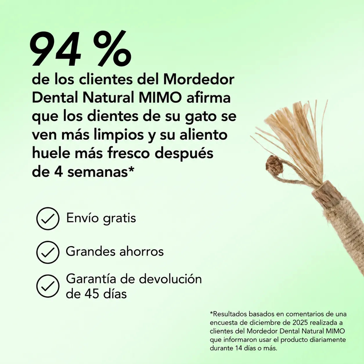 Palito Dental Instinto | Control natural de la placa y el sarro | 100% natural