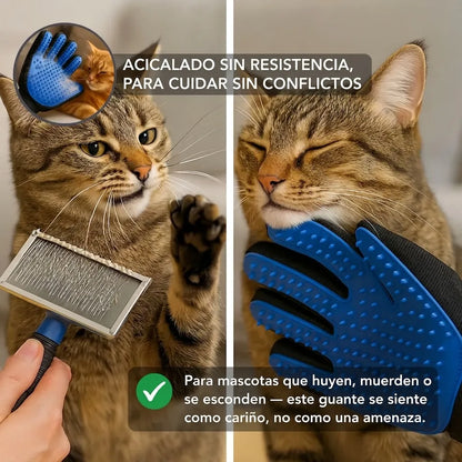 Guantes de Cepillado MIMO | Menos resistencia. Más comodidad. Una etapa dorada y tranquila para tu gato mayor. (Incluye el par)