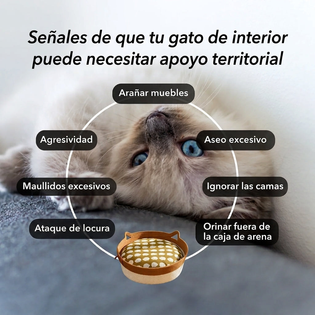 Cesta Instinto MIMO | Cama y territorio natural para gatos de interior