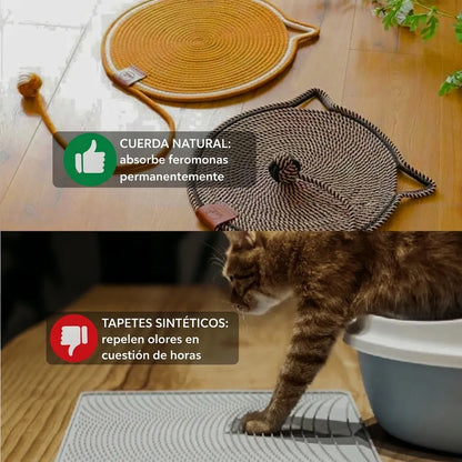 Rascador Instinto MIMO | El tapete rascador que la naturaleza de tu gato realmente reconoce (NUEVO)