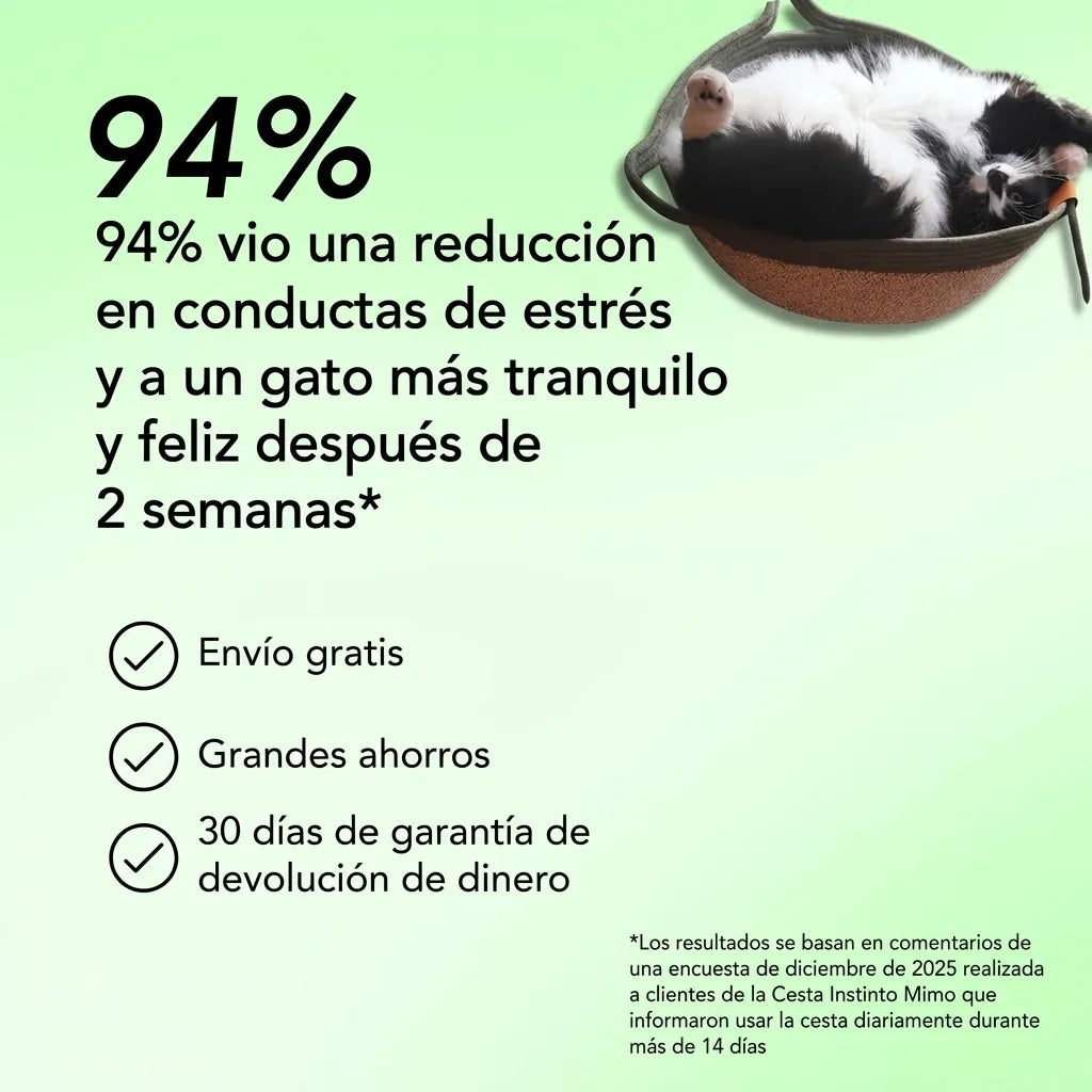 Cesta Instinto MIMO | Cama y territorio natural para gatos de interior