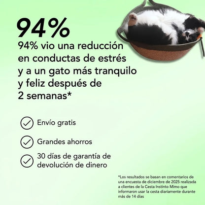 Cesta Instinto MIMO | Cama y territorio natural para gatos de interior